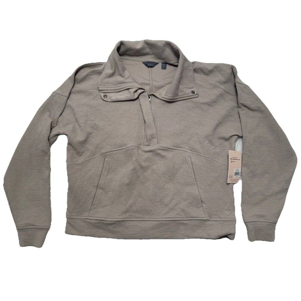 NWT Danskin Cozy Half-Zip Fleece Pullover Sweatshirt Atmosphere Women’s XS